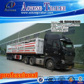 Bundle gas station use 3 axle CNG tank container semi trailer